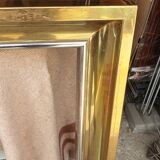 Brass frame fireplace