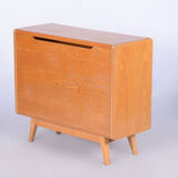 Restored Midcentury Hinged Storage Cabinet, Ash, Jitona Sobeslav, Czechia, 1950s