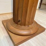 Large French Neoclassical Columns in Pine Wood, 1910, Set of 2