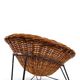 Pod Chairs – Pair of Rattan/Wicker Lounge Chairs on Metal Frame, 1970