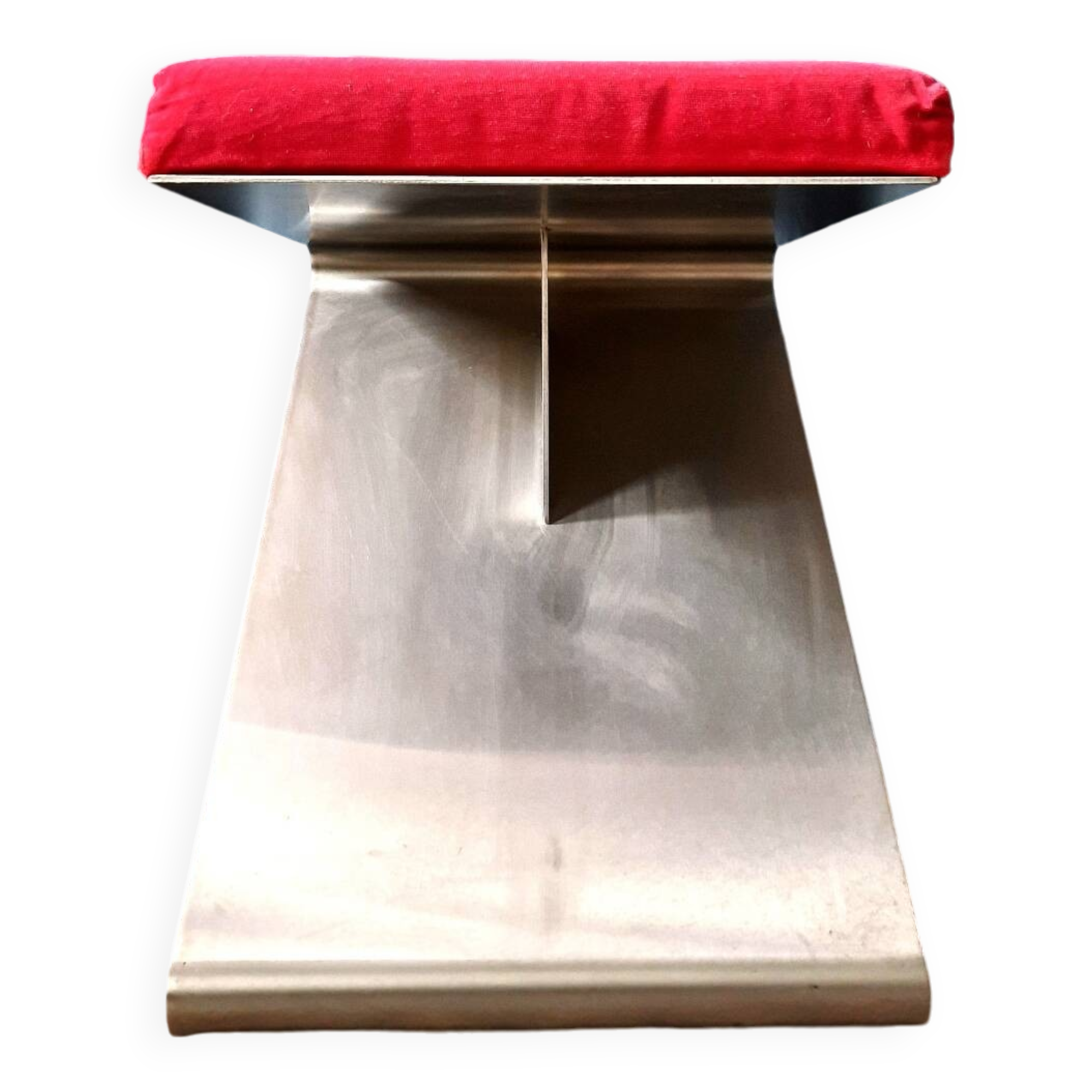 70s folded stainless steel stool