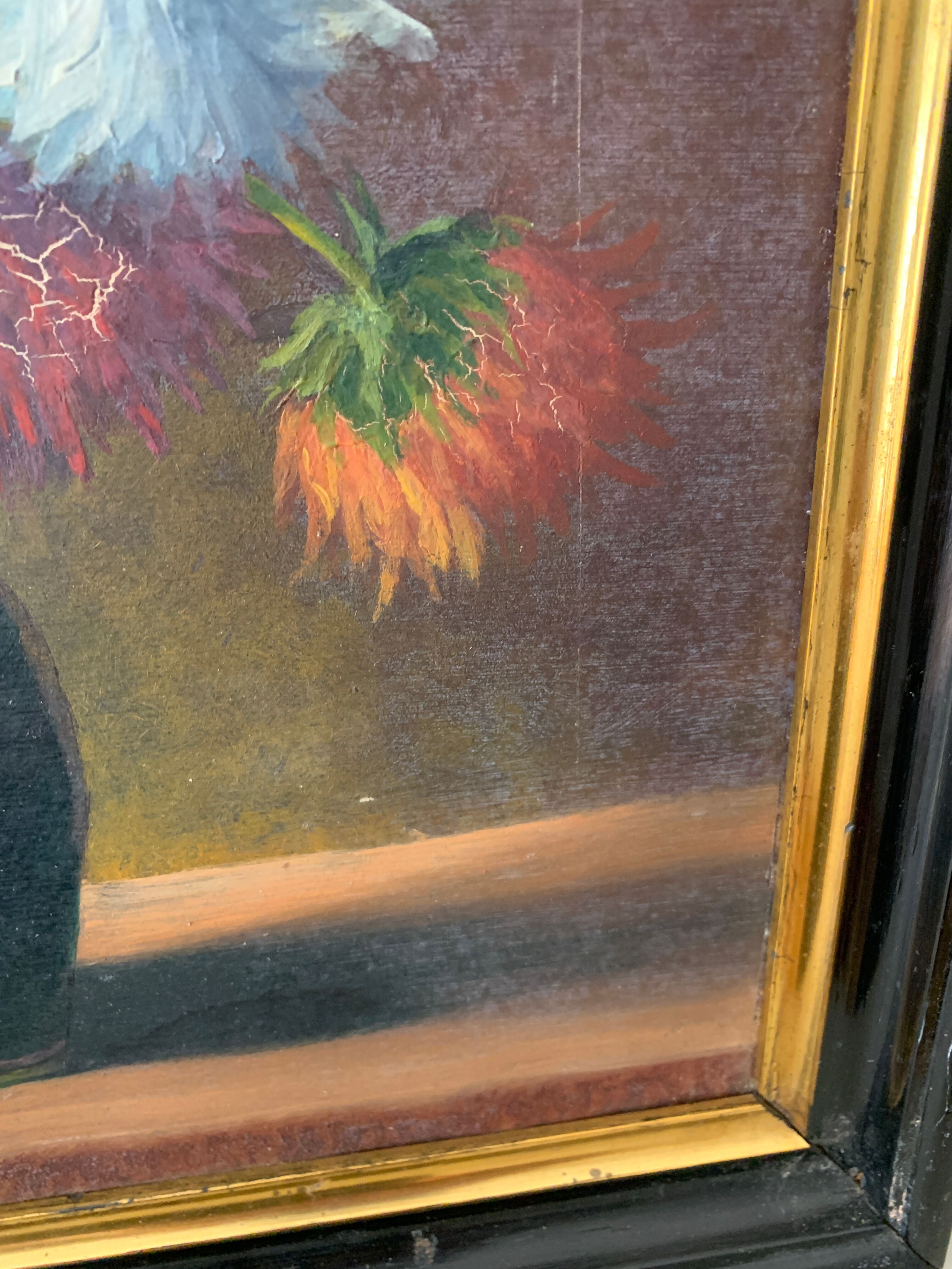 Ancient flower painting