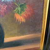 Peinture de fleurs ancienne