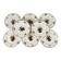 Set of 8 dessert plates "Agreste" Sarreguemines, 20th century
