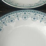 Set of twelve deep ironstone plates, Marceau model
