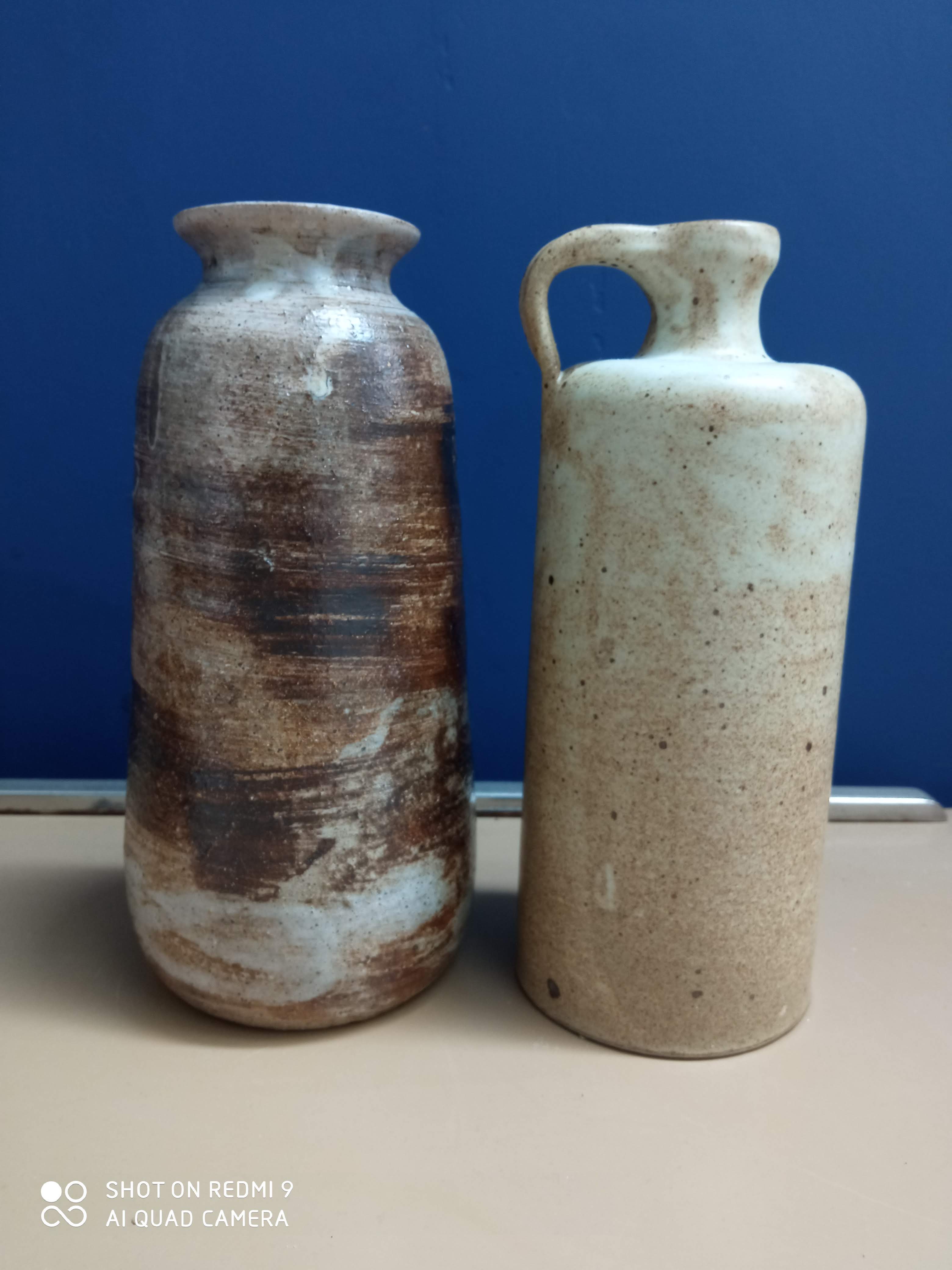 Vases en grès vintage