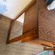 Vintage desk sled legs oak veneer