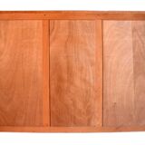 Wooden enfilade with fuchsia pink and black formica, 1950s, 130x50x100cm