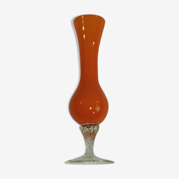 Opaline glass crystal vase