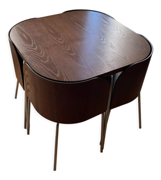 Ensemble table et 4 chaises Fusion par Sandra Kragnert pour Ikea vintage |  Selency