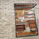 Coat rack, Scandinavian wall-mounted cloakroom in teak year 1970