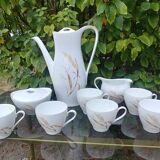 Coffee service Eschenbach Bavaria-Germany in fine porcelain decoration wheat Vintage years 70/80s