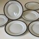 6 Christofle dessert plates, vintage Parma model
