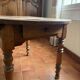 Table Extensible Bois Massif 2 Tiroirs