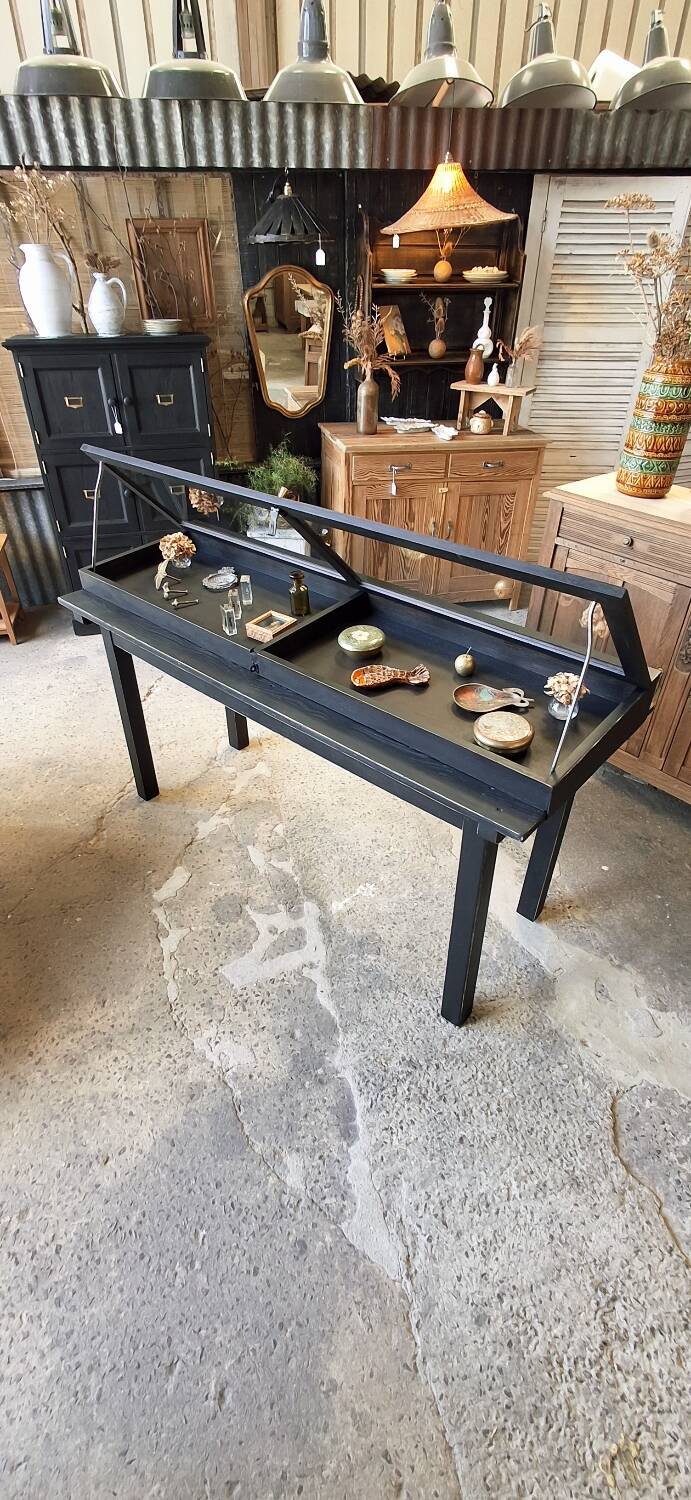 Antique display cabinet on legs