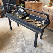 Antique display cabinet on legs