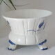 Cache pot céramique faïence  bleu delft