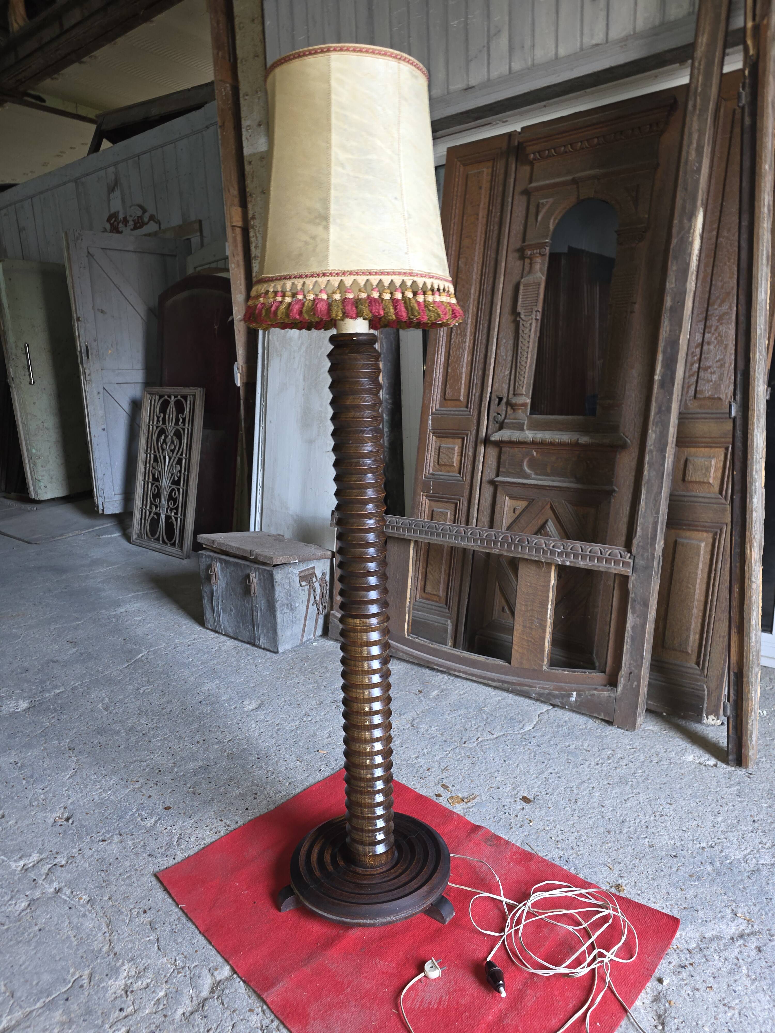 Floor lamp by Charles Dudouyt, 1940