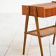 1950s Scandinavian teak bedside table