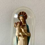 Madonna under bell with Baby Jesus in plastic - Made in Italy - 1960.