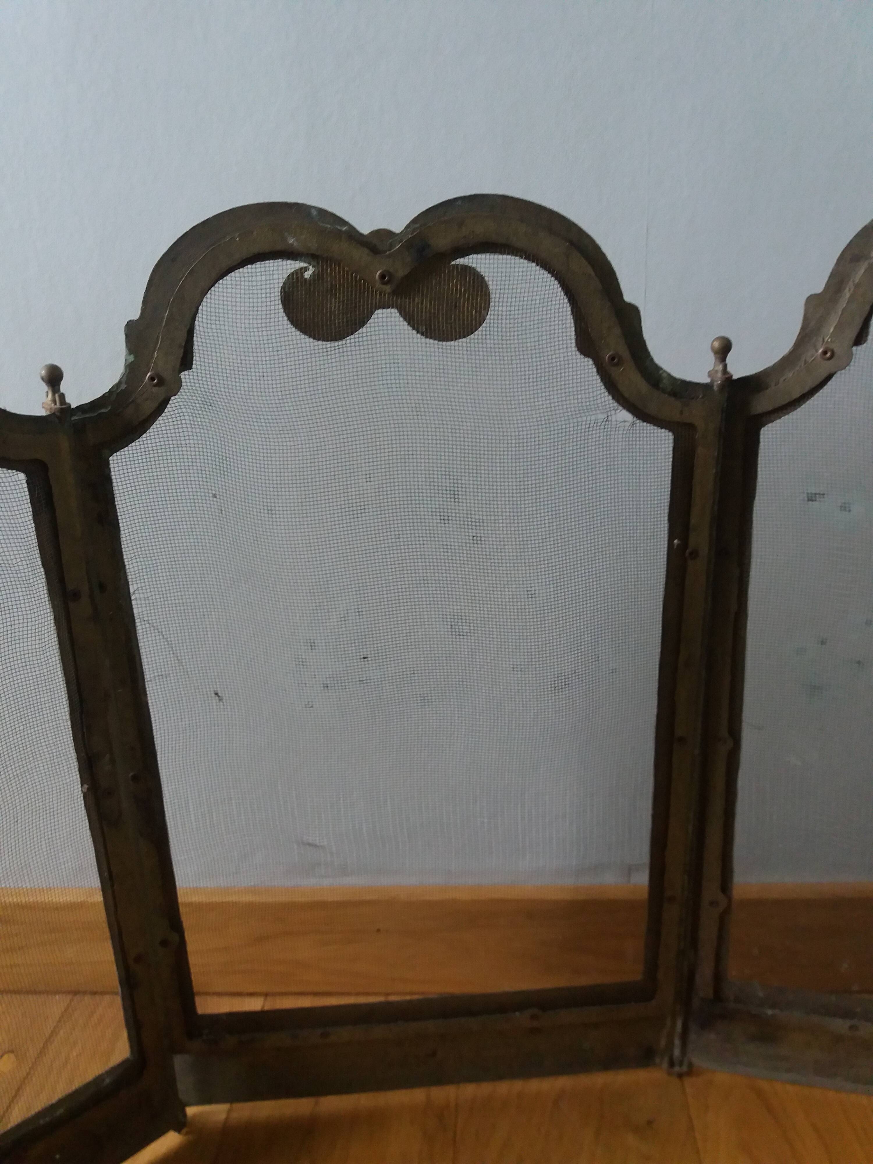 Fire screen fireplace screen 4 leaves