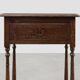 Small rustic cabinet with drawer or nightstand in oak, France 19th century