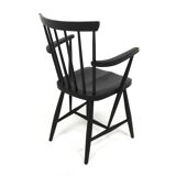 Fauteuil scandinave "Pinnstol" en hêtre, Suède, 1960