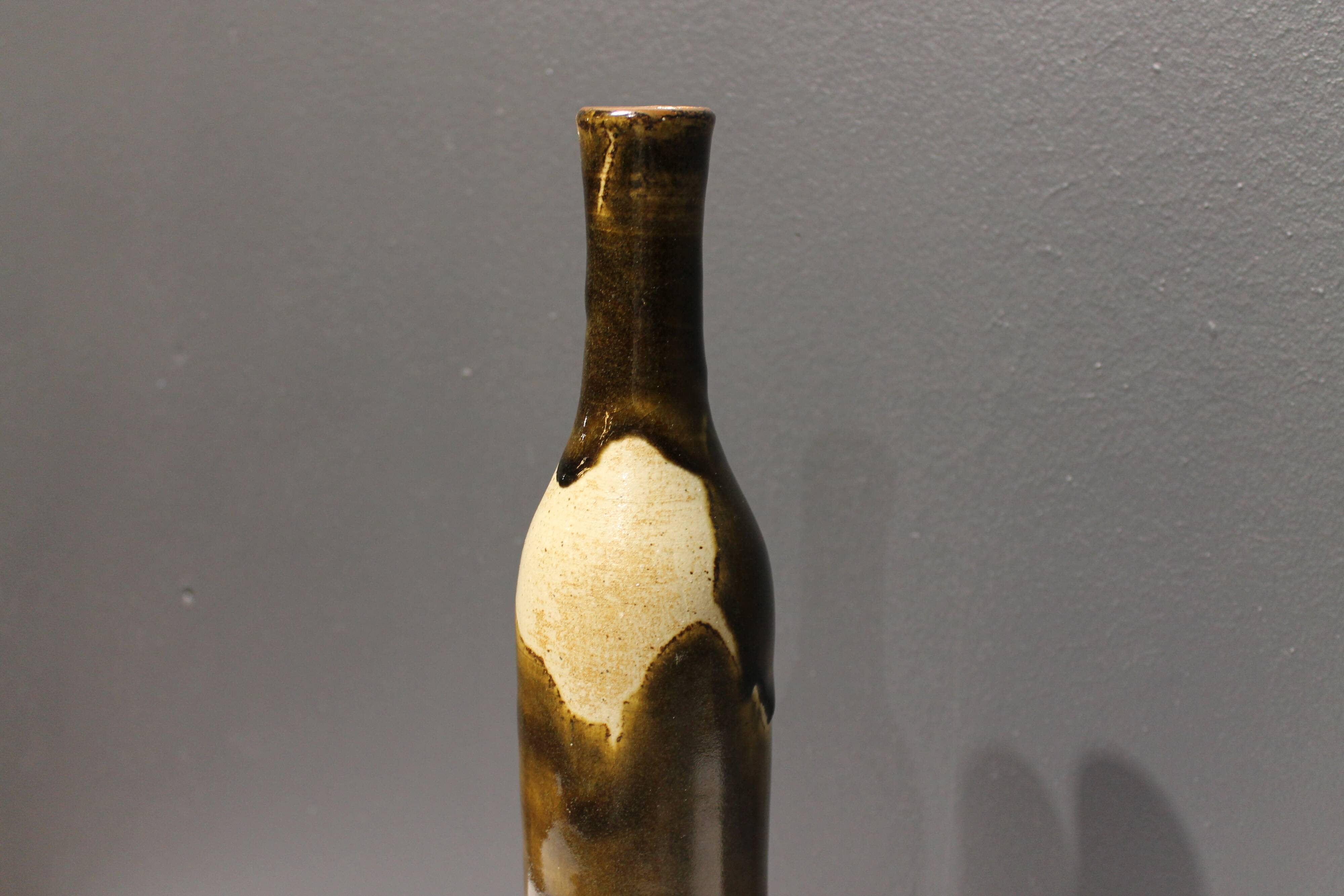 Grand vase bouteille Roland Zobel, Atelier Les Cyclades