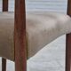 1960s, Danish chair, solid teak wood, furniture velour.