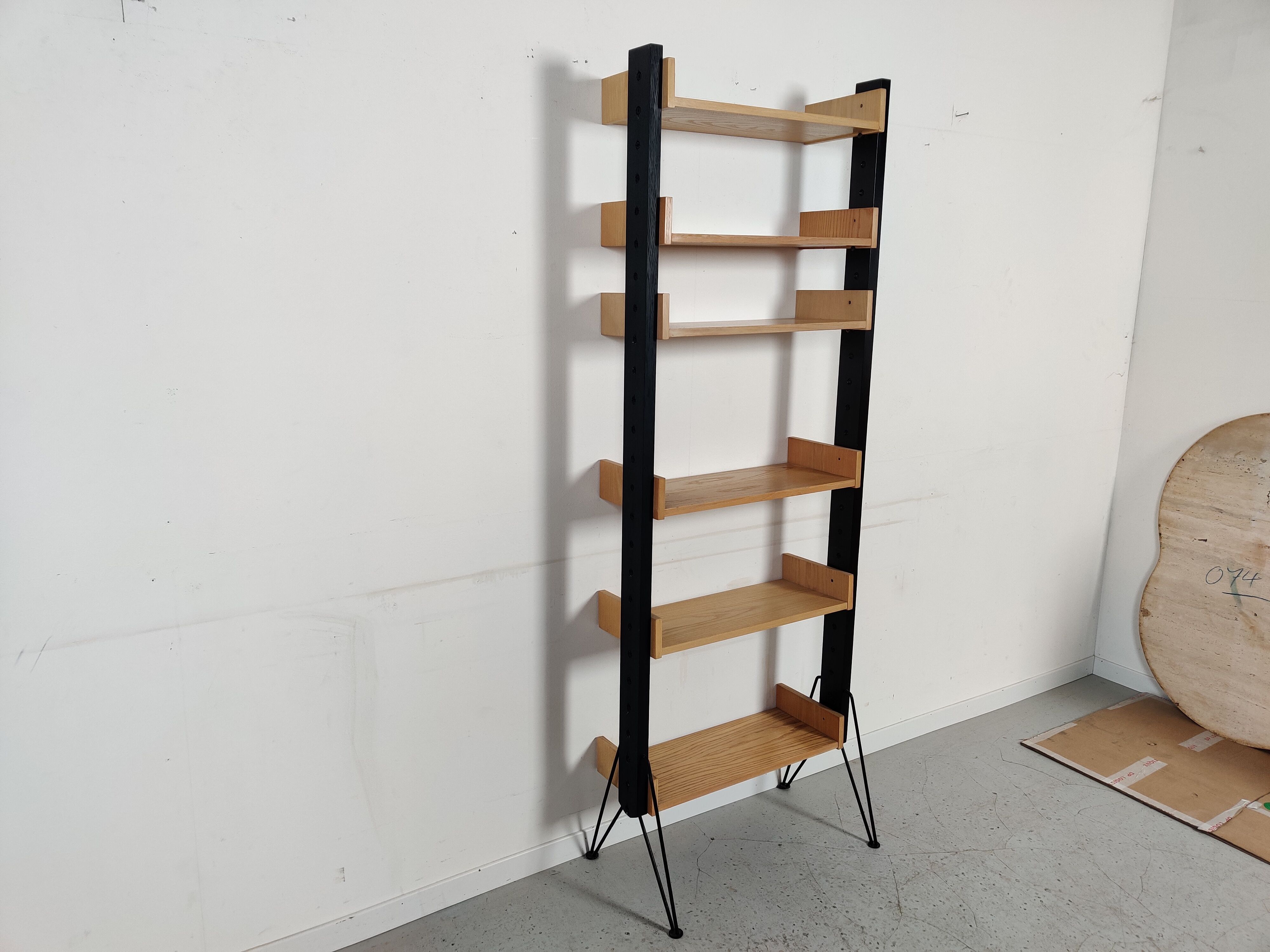 Scandinavian freestanding modular bookcase, 60s
