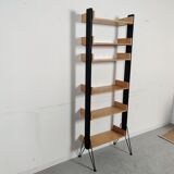 Bibliothèque modulable autoportante scandinave , années 60