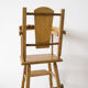 Vintage wooden doll high chair