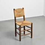 Ensemble chaise et tabouret Bauche, Charlotte Perriand pour Maison Sentou, circa 1950