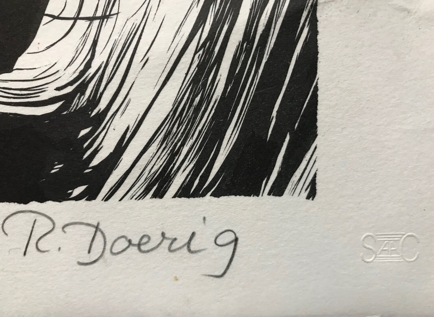 Composition. original lithograph signed by roswitha doérig.