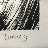 Composition. original lithograph signed by roswitha doérig.