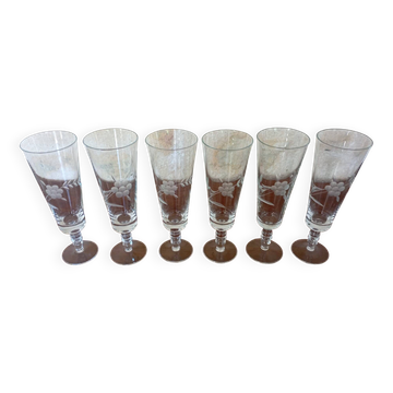 Lot de 6 flûtes à champagne