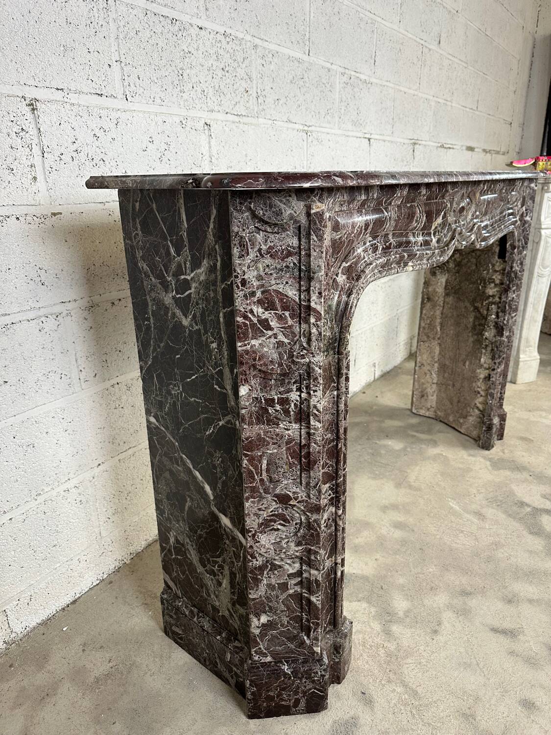 Italian Levanto marble fireplace 19th century
