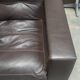 Dark brown leather armchair by Steiner, designed by Pascal Daveluy, Ranelagh model