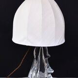 Very Heavy Crystal Twisted Drop Art Deco French Lamp