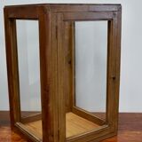 pair of faux oak shop display cabinets, circa 1920s