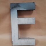 Letter of sign metal zinc vintage 1950 1960