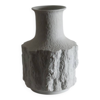 Bareuther porcelain biscuit vase, mid-20th century.