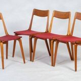 Boomerang Dining Chairs by Alfred & Erik Christensen for Slagelse Møbelværk, 1960s, Set of 4