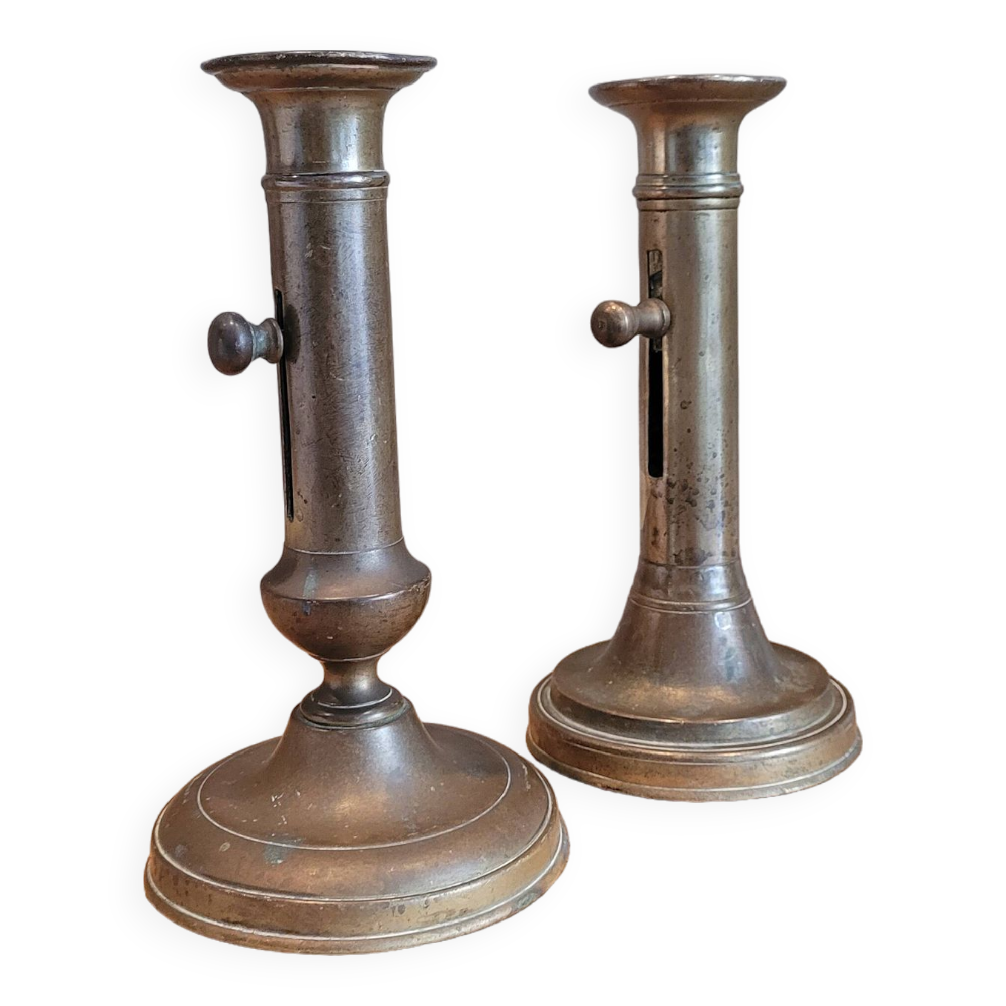 La Redoute x Selency pair of brass candle holders 07