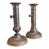 La Redoute x Selency pair of brass candle holders 07