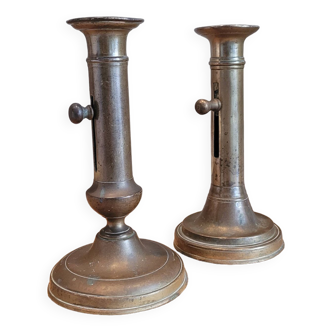 La Redoute x Selency pair of brass candle holders 07