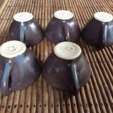 Series of 5 sandstone cups
