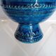 Vase aldo londi bitossi rimini blue ep 1960/70 italy