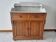 Antique bathroom cabinet with marble