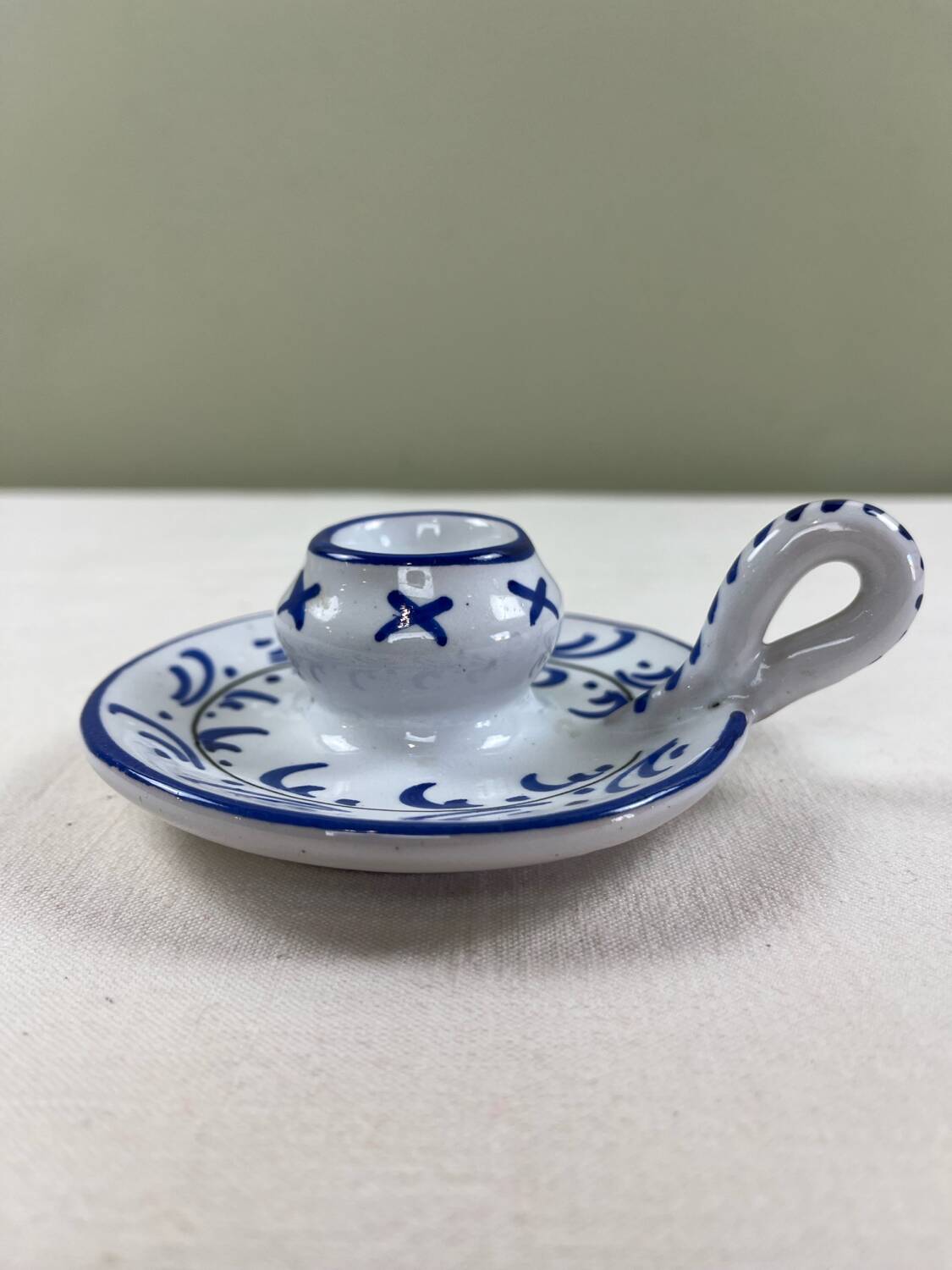 Italian ceramic candle holder